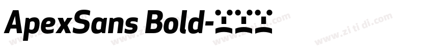 ApexSans Bold字体转换